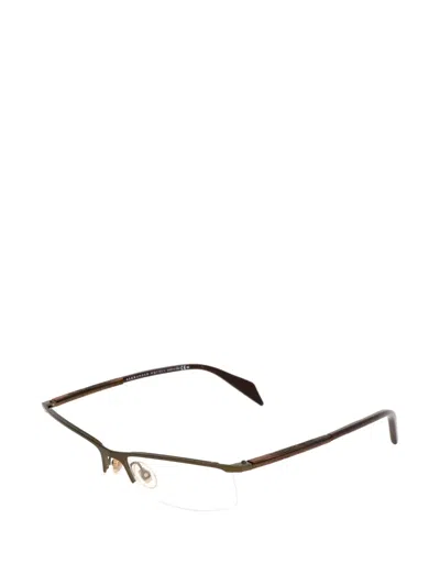 Alexander Mcqueen Rectangle-frame Glasses In Green