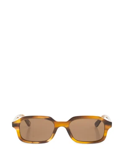 Alexander Mcqueen Rectangle-frame Sunglasses In Multi
