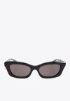 Alexander Mcqueen Rectangular-frame Logo Sunglasses