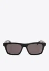 Alexander Mcqueen Rectangular-frame Logo Sunglasses