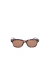 Alexander Mcqueen Rectangular Frame Sunglasses In Multicolor
