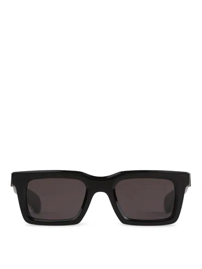 ALEXANDER MCQUEEN RECTANGULAR FRAME SUNGLASSES WITH GLOSSY