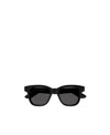 Alexander Mcqueen Rectangular Frame Tinted Lens Sunglasses In Black