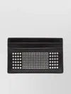 Alexander Mcqueen Rectangular Studded Leather Card Case