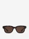 Alexander Mcqueen Rectangle-frame Sunglasses In Black