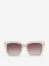Alexander Mcqueen Full Frame Sunglasses In White