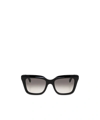 Alexander Mcqueen Rectangular Sunglasses In Black
