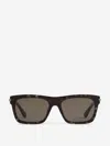 Alexander Mcqueen Rectangular T-bar Sunglasses In Brown