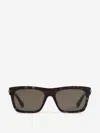 Alexander Mcqueen Rectangular T-bar Sunglasses In Brown