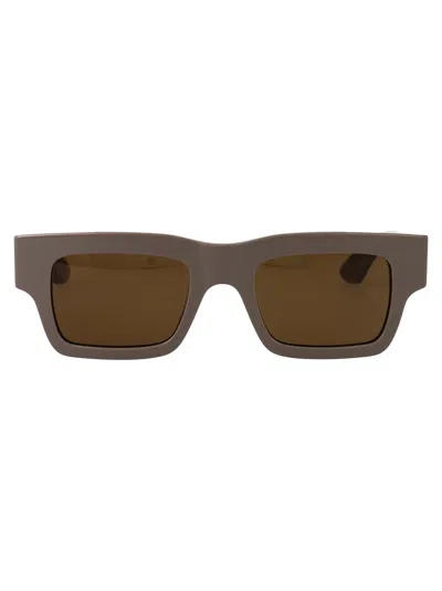 Alexander Mcqueen Recycled Acetate Sunglasses In Brown