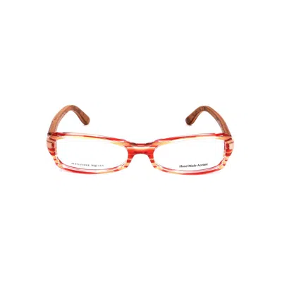 ALEXANDER MCQUEEN RED ACETATE FRAMES