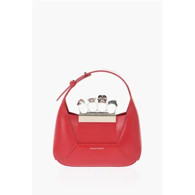 Alexander Mcqueen Red Calfskin Tote Bag