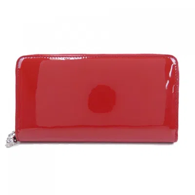 Pre-owned Alexander Mcqueen Red Color Long Wallet (bi-fold) ()