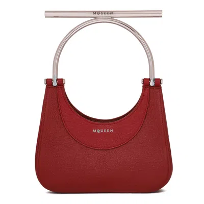 Alexander Mcqueen Red Silver Bag