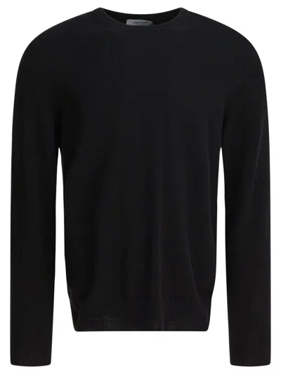 Alexander Mcqueen Wool Sweater With Back-pendant In Black