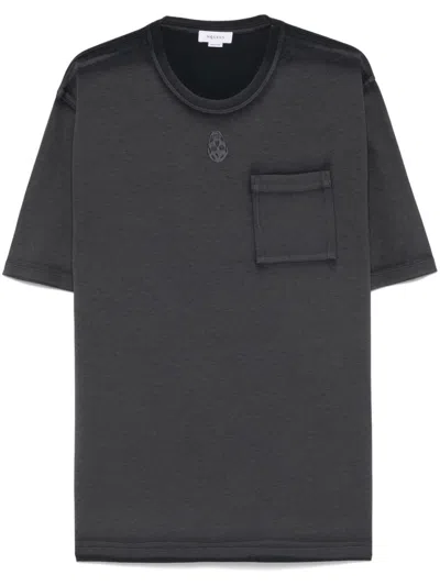 ALEXANDER MCQUEEN ALEXANDER MCQUEEN RELAXED FIT BLACK COTTON T-SHIRT