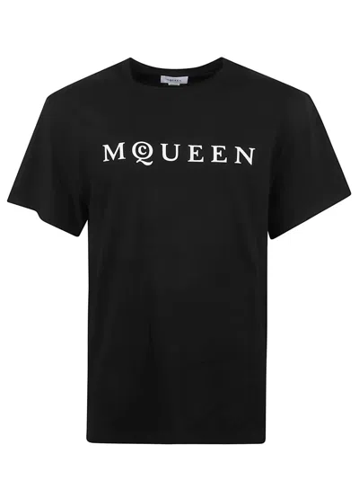 ALEXANDER MCQUEEN ALEXANDER MCQUEEN RELAXED FIT BLACK T-SHIRT