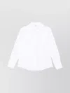 Alexander Mcqueen Cotton Shirt With Oversized Collar In White