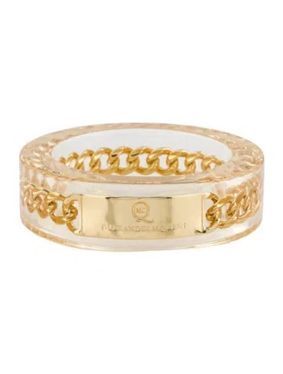 Pre-owned Alexander Mcqueen Resin Chain Bangle Bracelet, 7.75" In Multicolor
