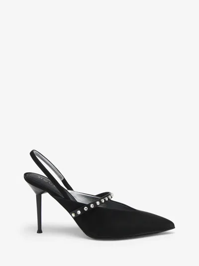 Alexander Mcqueen Revel Slingback In Black