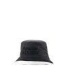 Alexander Mcqueen Low Rever Bucket Hat In Black