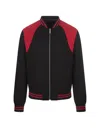 Alexander Mcqueen Two-tone Reversible Bomber Jacket In Black
