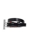 Alexander Mcqueen Rhinestone-embellished Leather Bracelet In Black