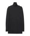 Alexander Mcqueen Rib Knitted Mini Dress In Black