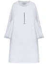 Alexander Mcqueen Ribbed Tank Top With Chain Closure In White