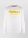 Alexander Mcqueen Sweatshirt Cotton Mcqueen Print In White