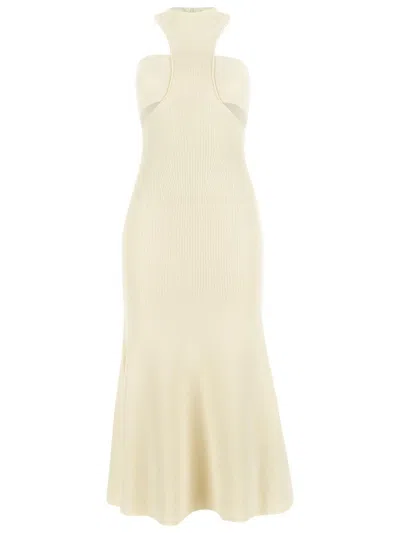 ALEXANDER MCQUEEN RIBBED KNIT DRESS