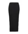 Alexander Mcqueen Pencil Midi Skirt In Black