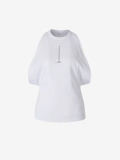 Alexander Mcqueen Ribbed Knit Top In White