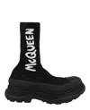 Alexander Mcqueen Sock-style Logo-print Boots