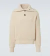Alexander Mcqueen S Mcqueen Funnel-neck Chunky-knit Wool And Cashmere Jumper In Beige