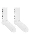 Alexander Mcqueen Cotton-blend Logo Socks In White