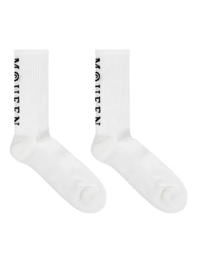 ALEXANDER MCQUEEN RIBBED LOGO SOCKS