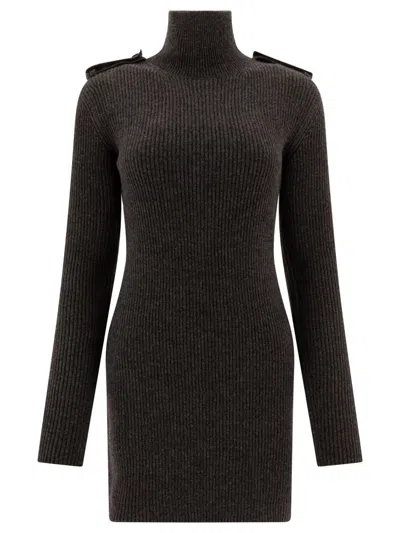 Alexander Mcqueen Ribbed Mini Dress