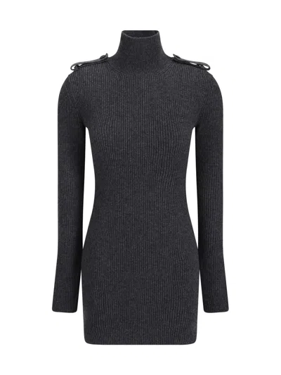 ALEXANDER MCQUEEN ALEXANDER MCQUEEN RIBBED MINI DRESS