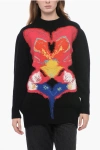 Alexander Mcqueen Orchid Intarsia Oversized Jumper