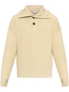 Alexander Mcqueen S Mcqueen Funnel-neck Chunky-knit Wool And Cashmere Jumper In Neutrals