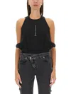 Alexander Mcqueen Sleeveless T-shirt In Black