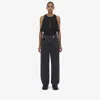 Alexander Mcqueen Ribbed Tank Top In Black