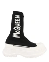 Alexander Mcqueen Black Stretch Nylon Tread Slick Sneakers In Fantasy