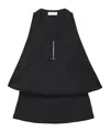 Alexander Mcqueen Chain-detail Draped Tank Top In Black