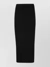 Alexander Mcqueen Alexander Mc Queen Black Ribbed Pencil Skirt In Black