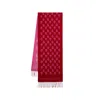 Alexander Mcqueen Skull Intarsia-knit Wool Scarf In Red