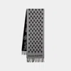 Alexander Mcqueen Ribbon Reverse Scarf - Wool - Grey In Grey