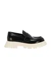 Alexander Mcqueen Ridged-rubber Sole Loafers In Black