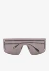 Alexander Mcqueen Oversized-frame Tinted Sunglasses In Gray